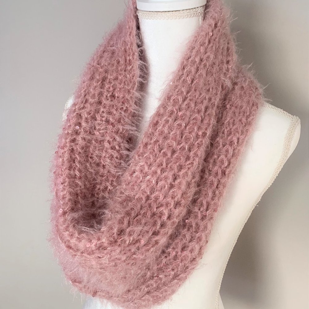 Amazingly soft blush infinity scarf - Betsy Johnson